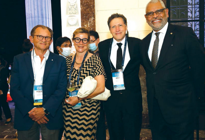 Roberto Martinoli, Barbara Muckermann, Arnie Weissmann and Arnold Donald