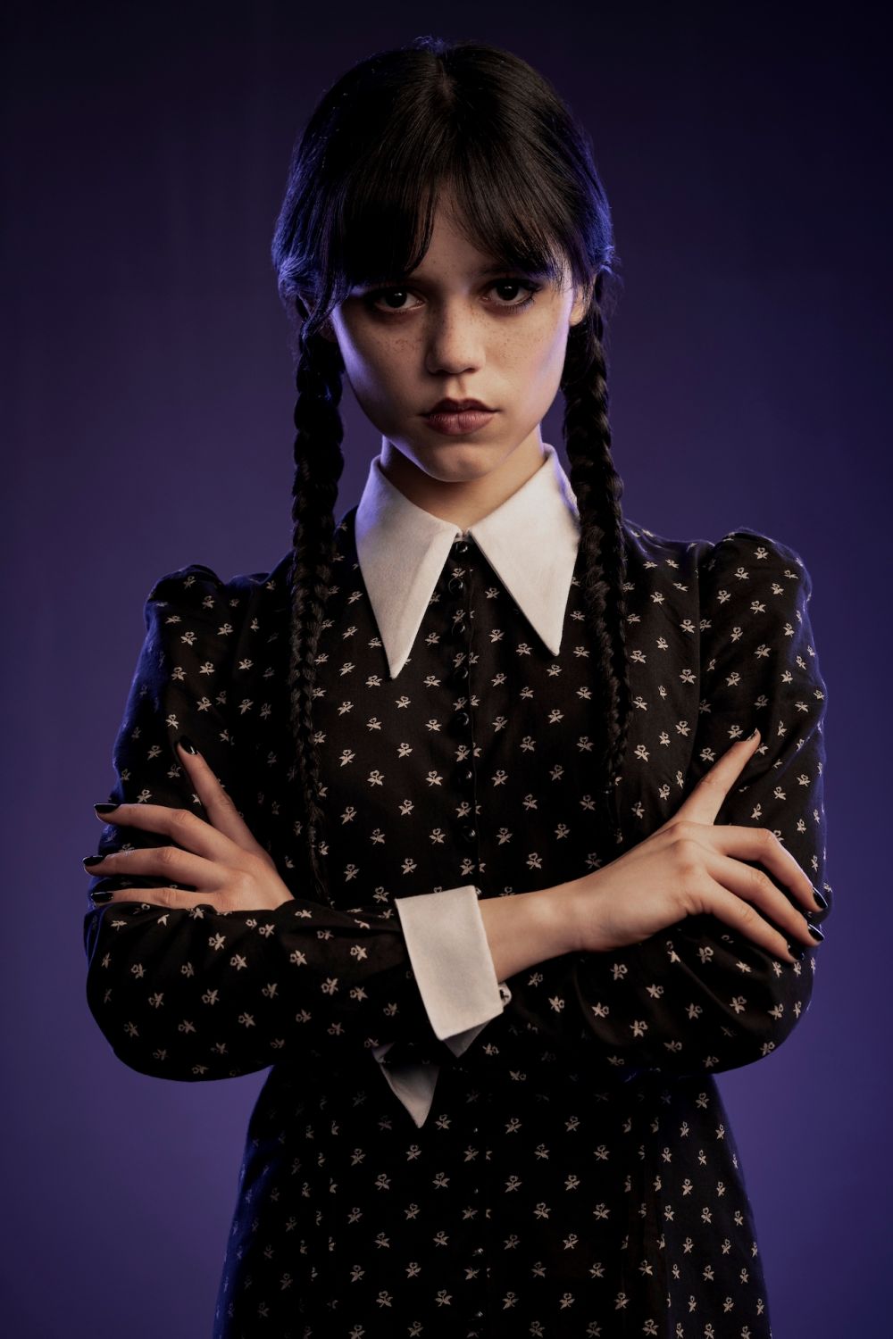 Wednesday. Jenna Ortega as Wednesday Addams in Wednesday. Cr. Matthias Clamer/Netflix Â© 2022