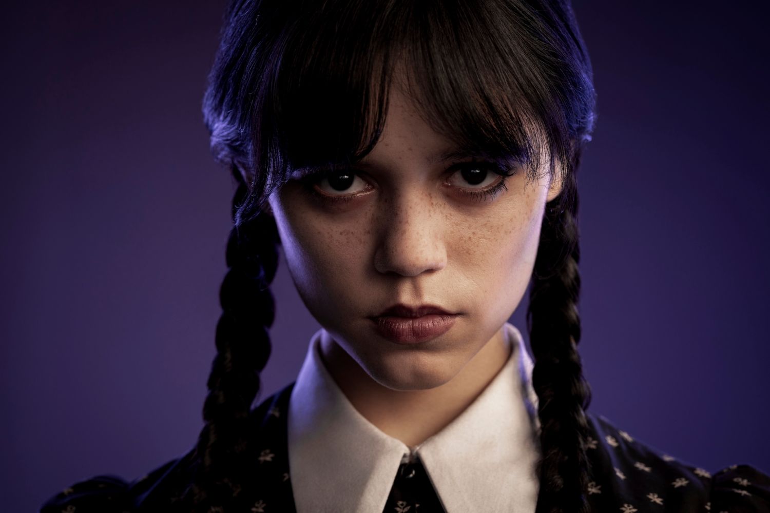 Wednesday. Jenna Ortega as Wednesday Addams in Wednesday. Cr. Matthias Clamer/Netflix Â© 2022