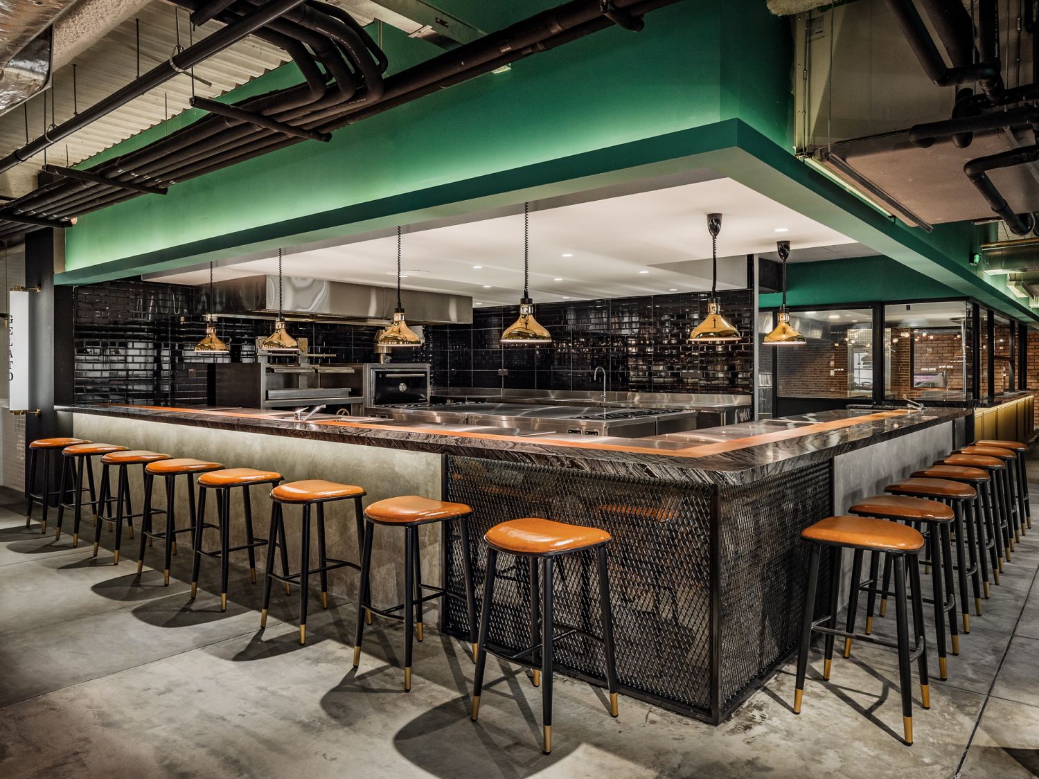 Burnt & Co's lot in Artisan's Playground, complete with the famed Josper Grill.