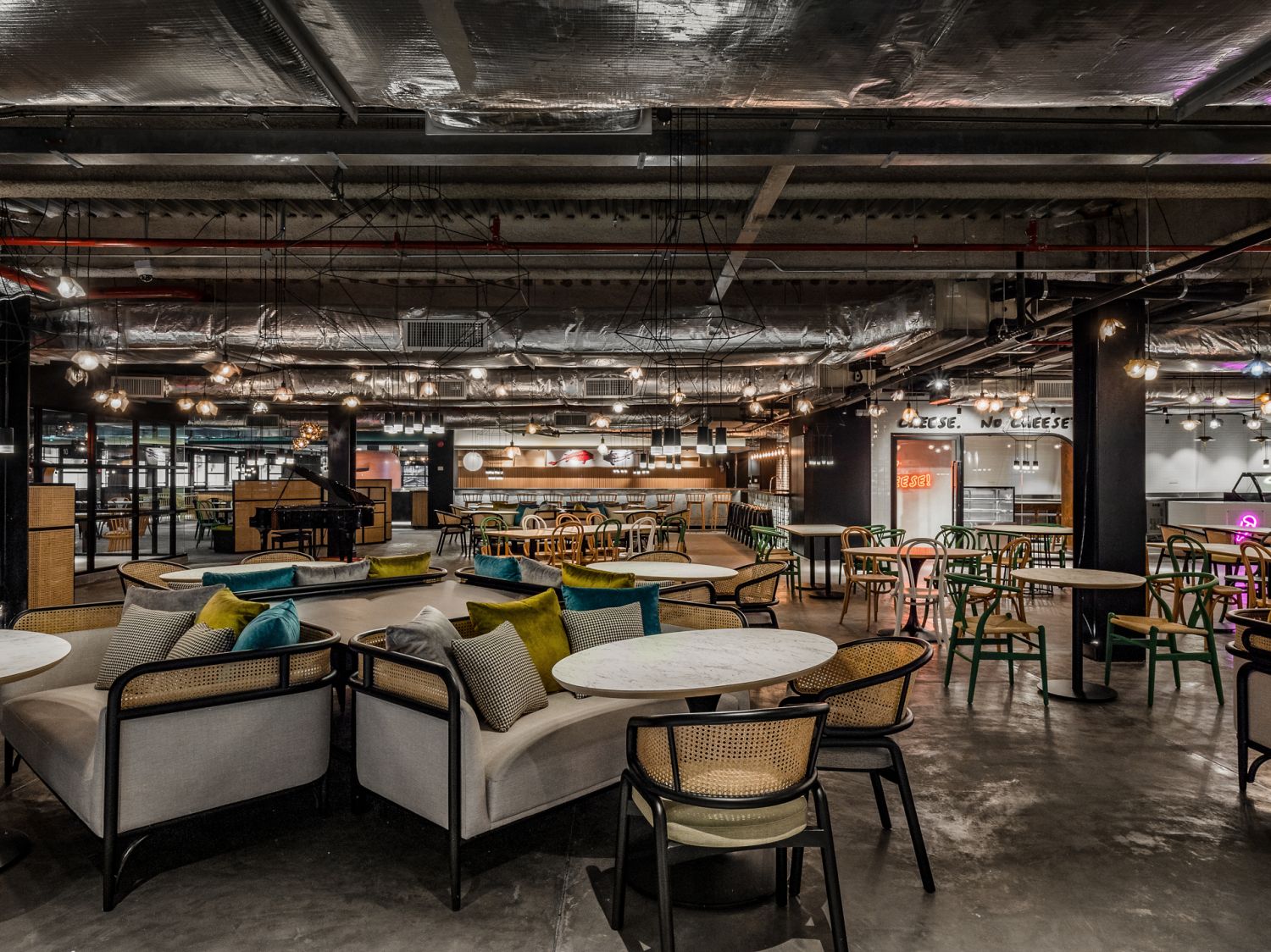 The general indoor dining area, which forms just part of the 400+ seating capacity of the space.