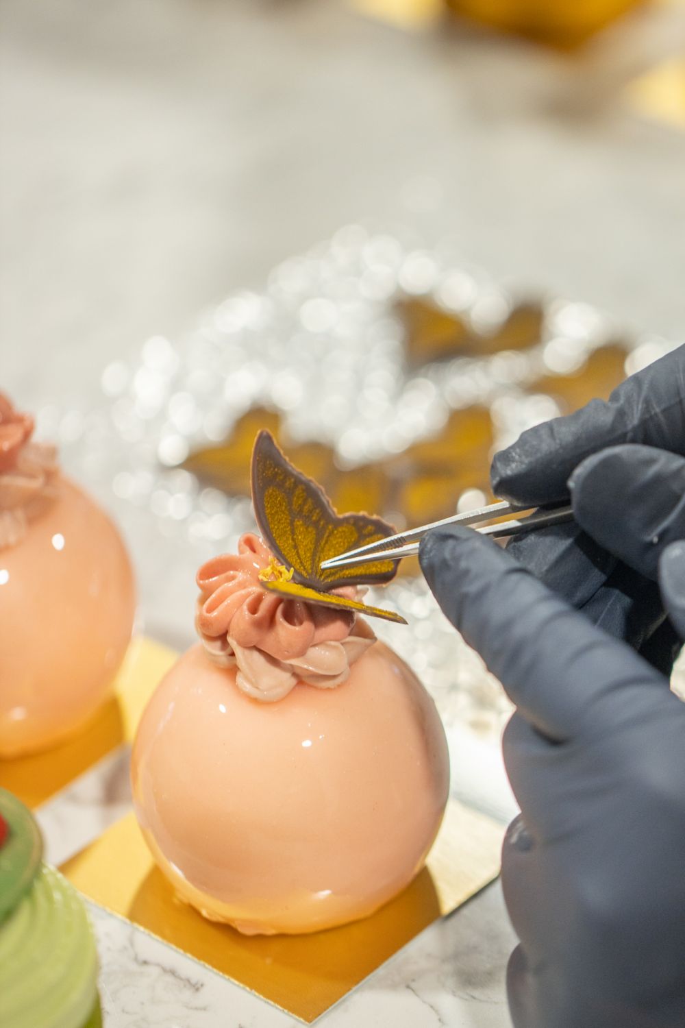 A delicate Parfum pastry from Voila Patisserie