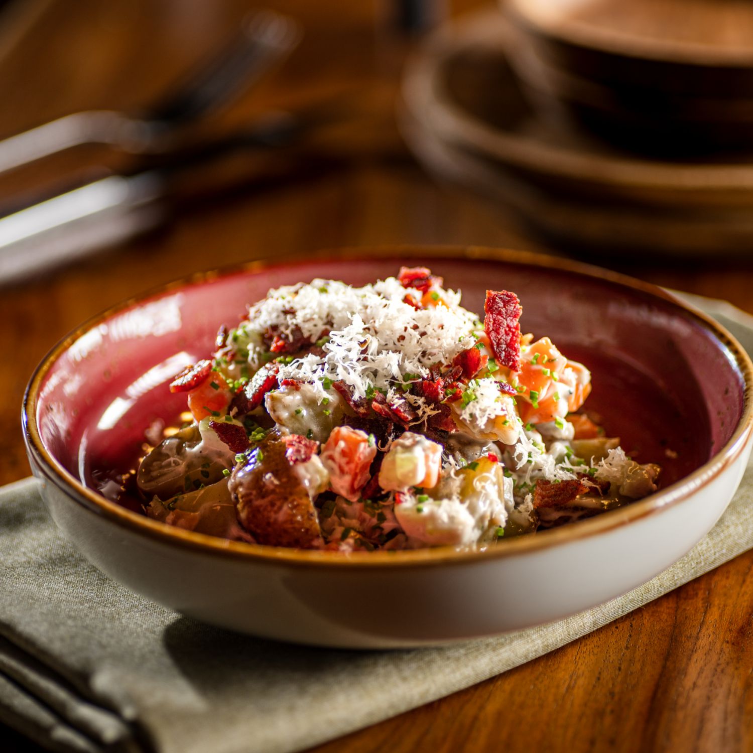 Baby potato and horseradish salad from Burnt & Co