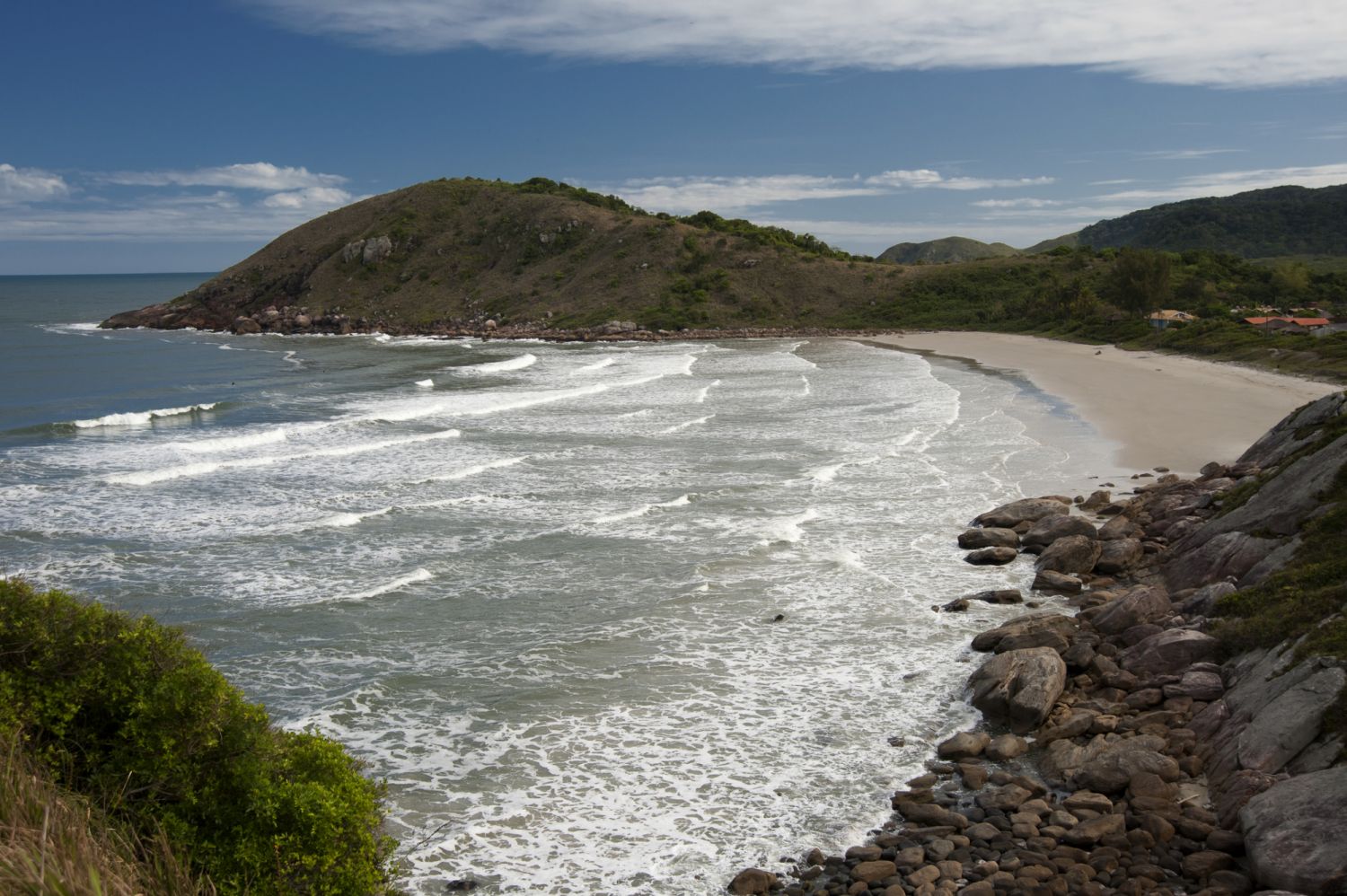Beach in Ilha do Mel (Honey Island) in Parana coast - Brazil