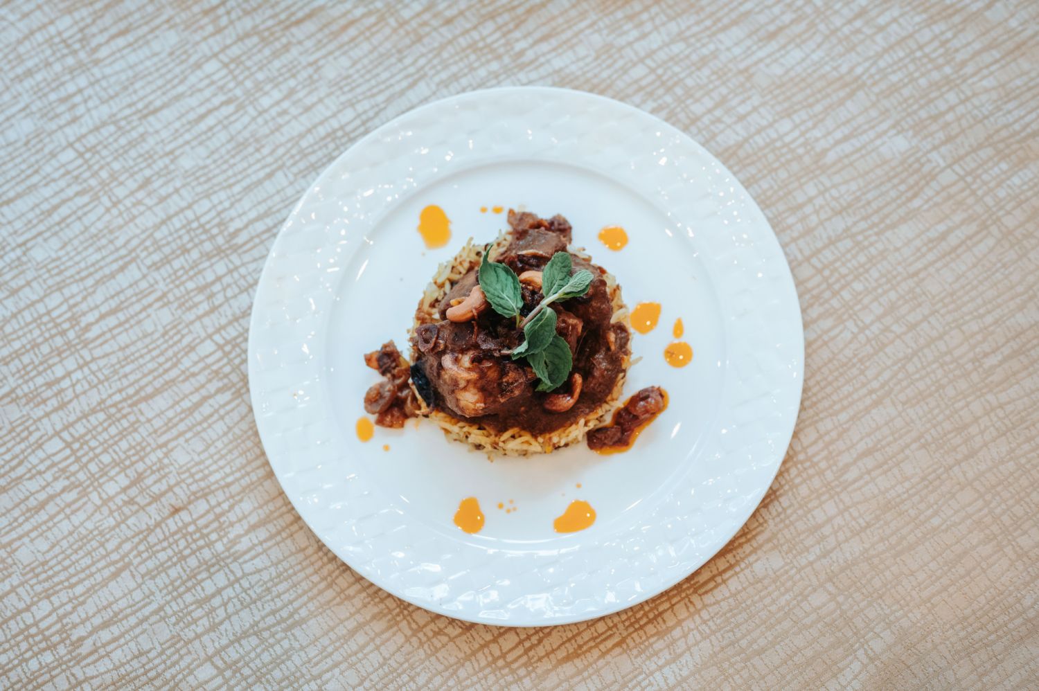 Lamb Kuzi with Terengganu style rice (Photo: Qatar Airways)