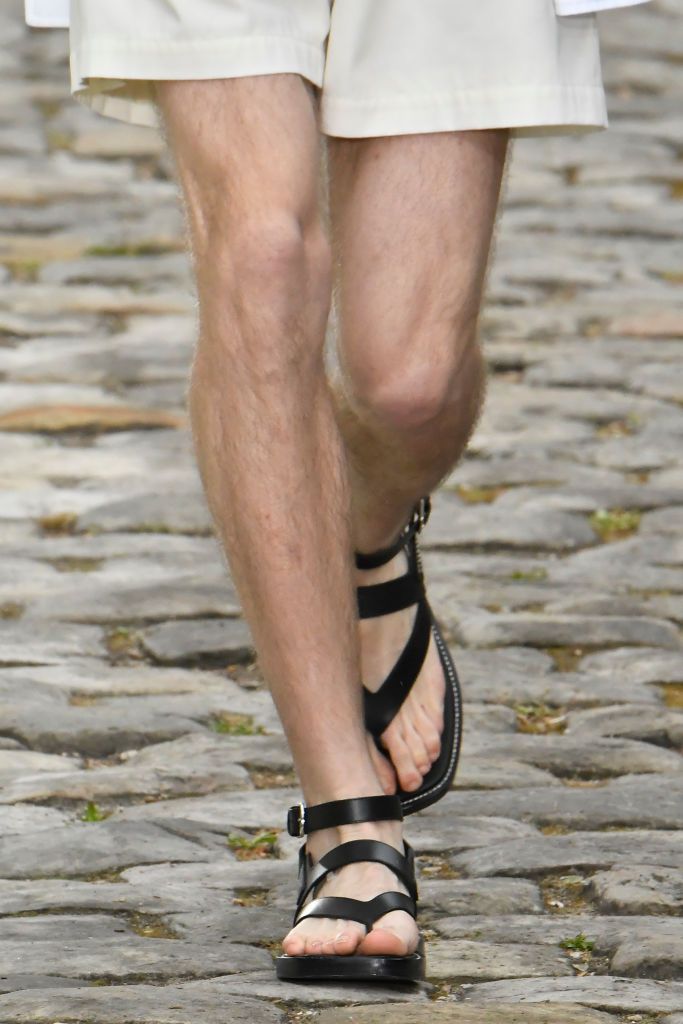 PARIS, FRANCE - JUNE 25: A model walks the runway during the Hermes Ready to Wear Spring/Summer 2023 fashion show as part of the Paris Men Fashion Week on June 25, 2022 in Paris, France. (Photo by Victor VIRGILE/Gamma-Rapho via Getty Images)