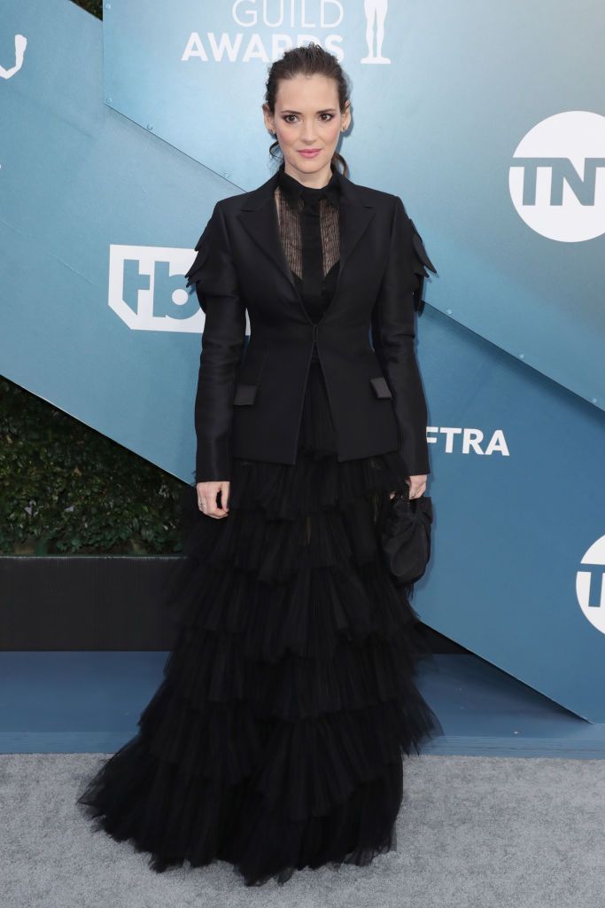 LOS ANGELES, CALIFORNIA - JANUARY 19: Winona Ryder attends 26th Annual Screen Actors Guild Awards at The Shrine Auditorium on January 19, 2020 in Los Angeles, California. (Photo by Leon Bennett/Getty Images)