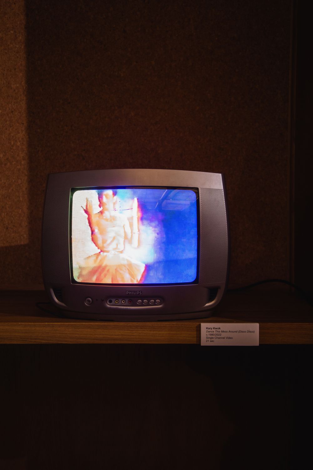 Installation shot of Kwok's Dance This Mess Around (Disco Disco) (1980), Photo: Christy Au, courtesy of the artist and Eaton HK