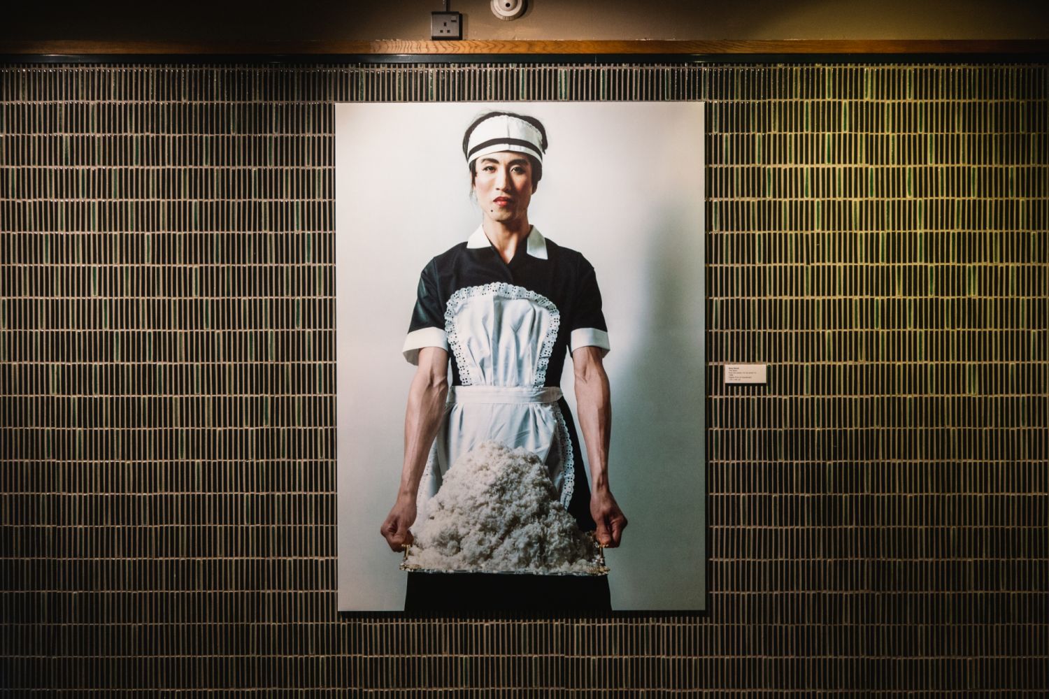 Installation view of Kwok's The Maid (1996) at Return from the Powder Room, Photo: Christy Au, courtesy of the artist and Eaton HK