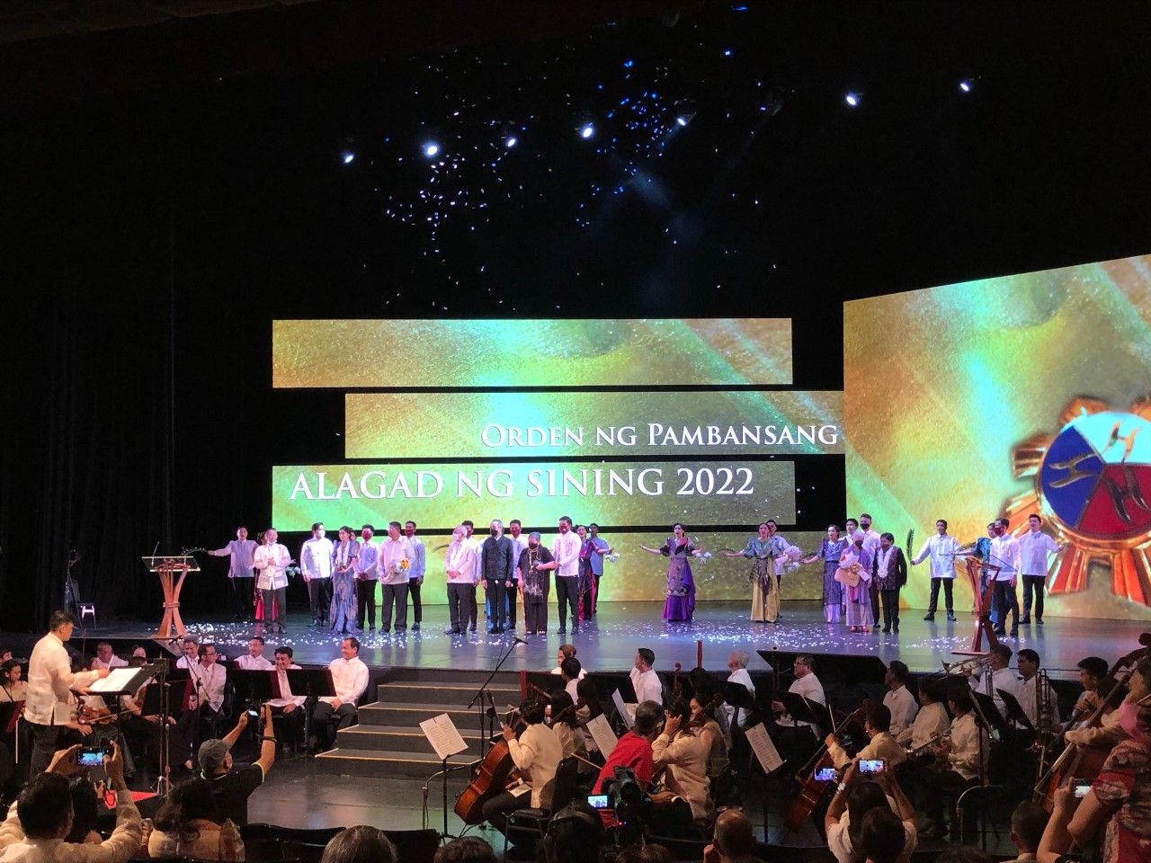 The Order of National Artists 2022 at the CCP stage (Photo: Jove Moya)