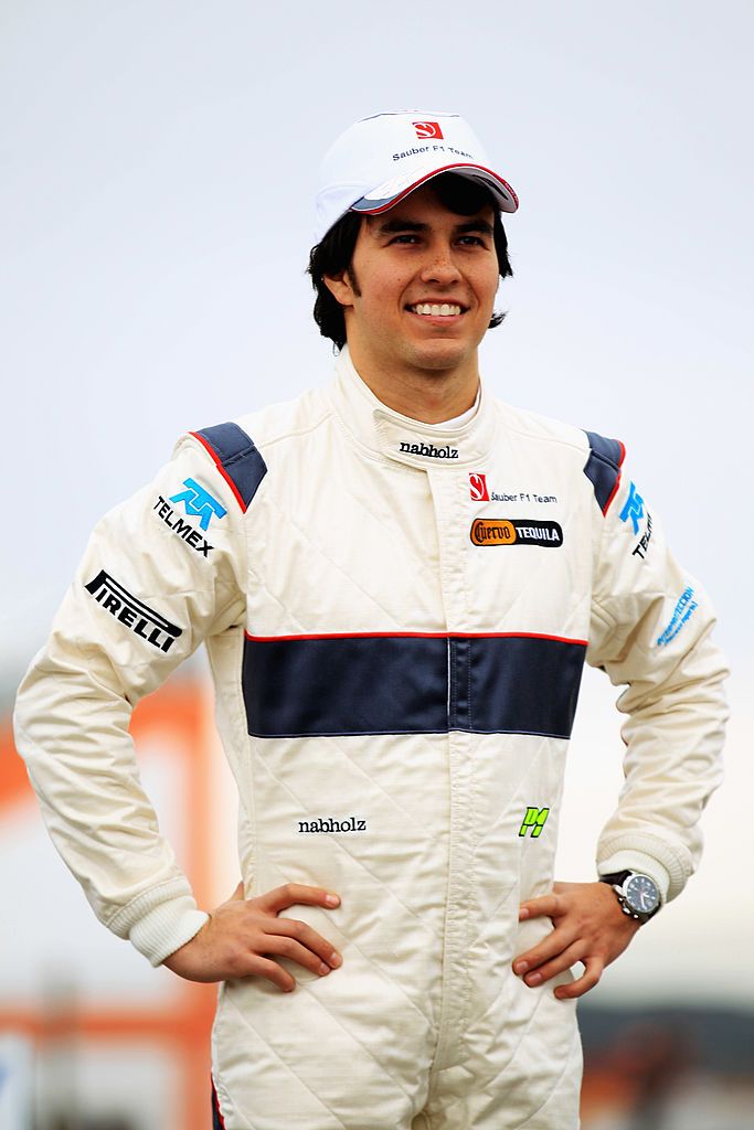 VALENCIA, SPAIN - JANUARY 31: Sergio Perez of Mexico and Sauber F1 attends the unveiling of the new Sauber C30-Ferrari at the Ricardo Tormo Circuit on January 31, 2011 in Valencia, Spain. (Photo by Mark Thompson/Getty Images)