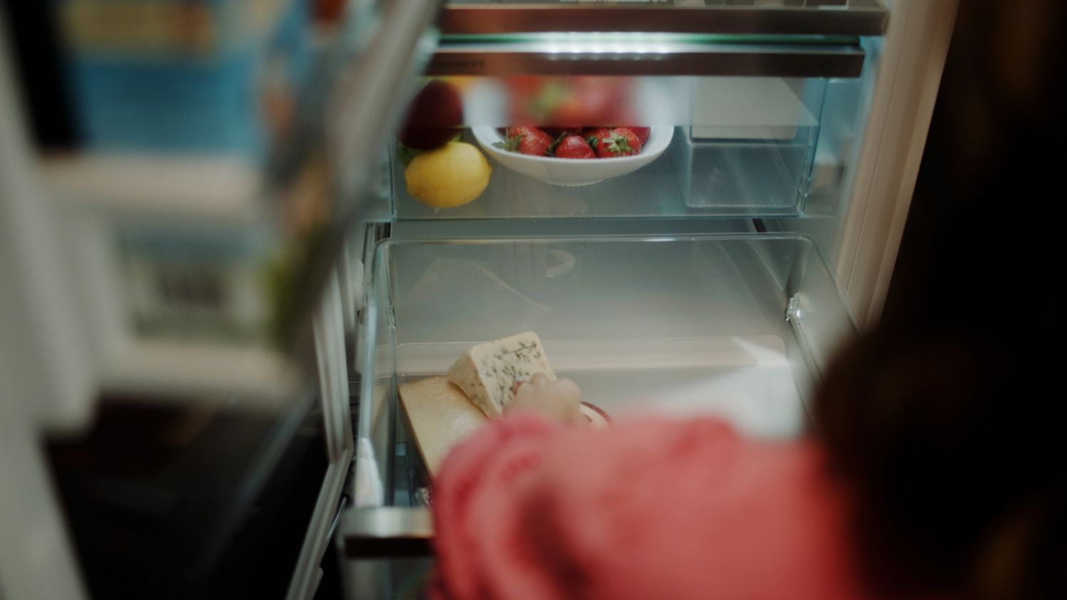 The Meat & Dairy safe features regulated temperatures to keep produce fresh longer