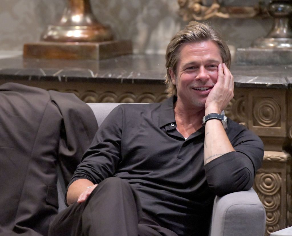LOS ANGELES, CALIFORNIA - SEPTEMBER 24: Brad Pitt participates in the roundtable discussion during the Breitling Summit on September 24, 2019 in Los Angeles, California. (Photo by Charley Gallay/Getty Images for Breitling)