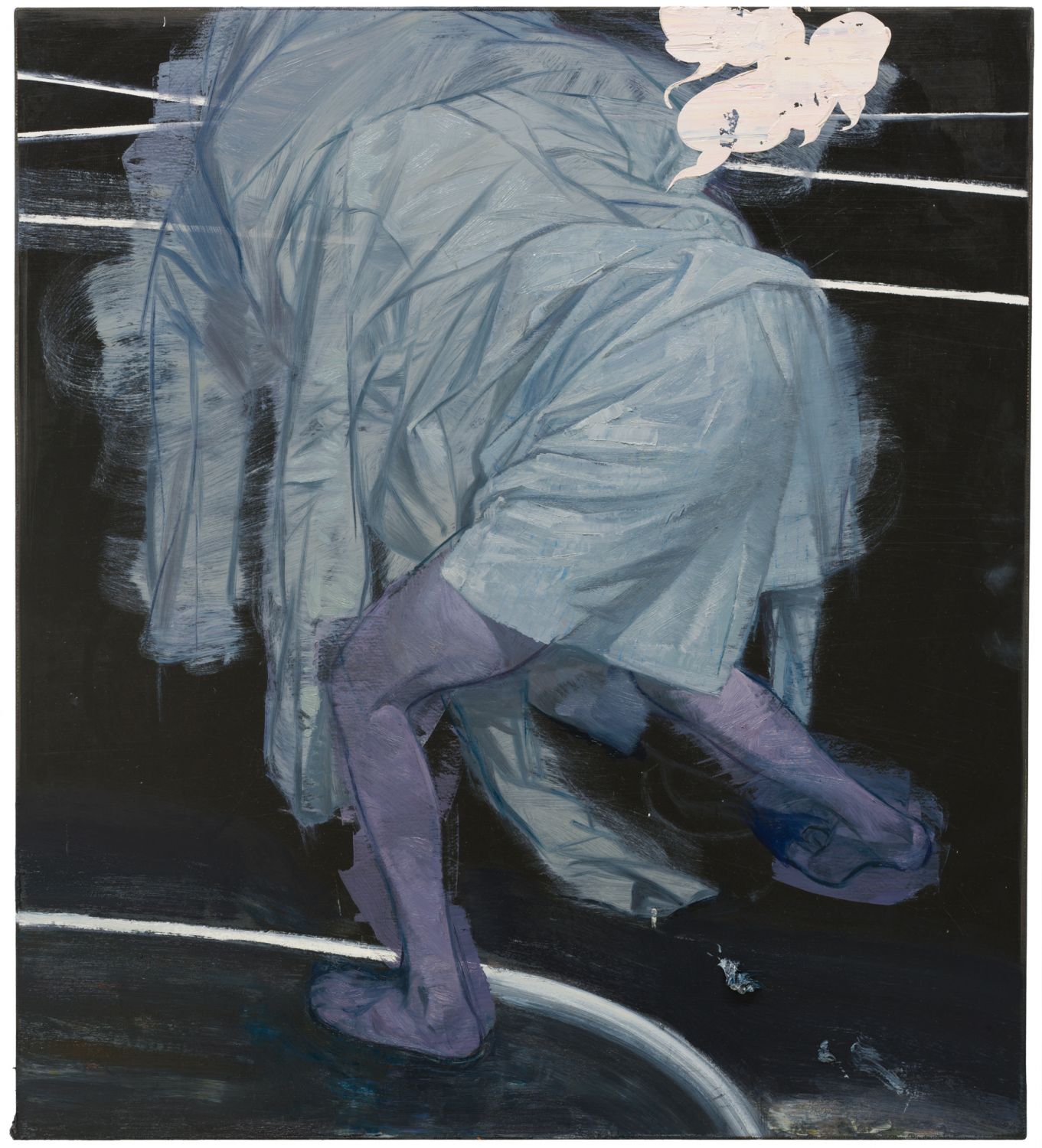 KREISELN 2020Ãl auf Linoleum | oil on linoelum99 x 89 cm