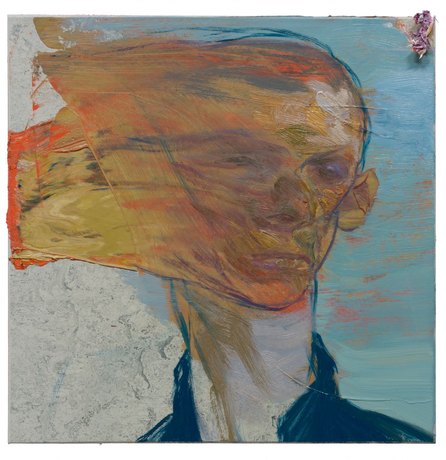 GONE MAN 2020Ãl auf Linoleum auf Holz | oil on linoleum30 x 30 cm