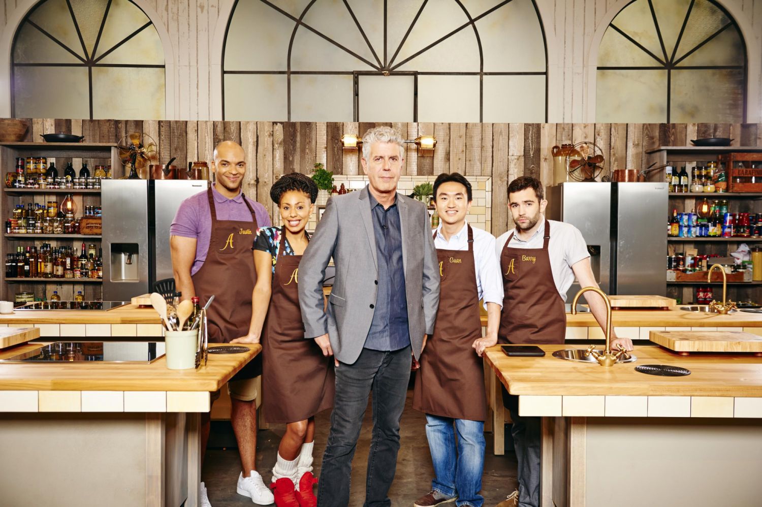 THE TASTE - Team Anthony..Barryleft to right:.Justin, Dixie, Mentor Anthony, Guan and Barry