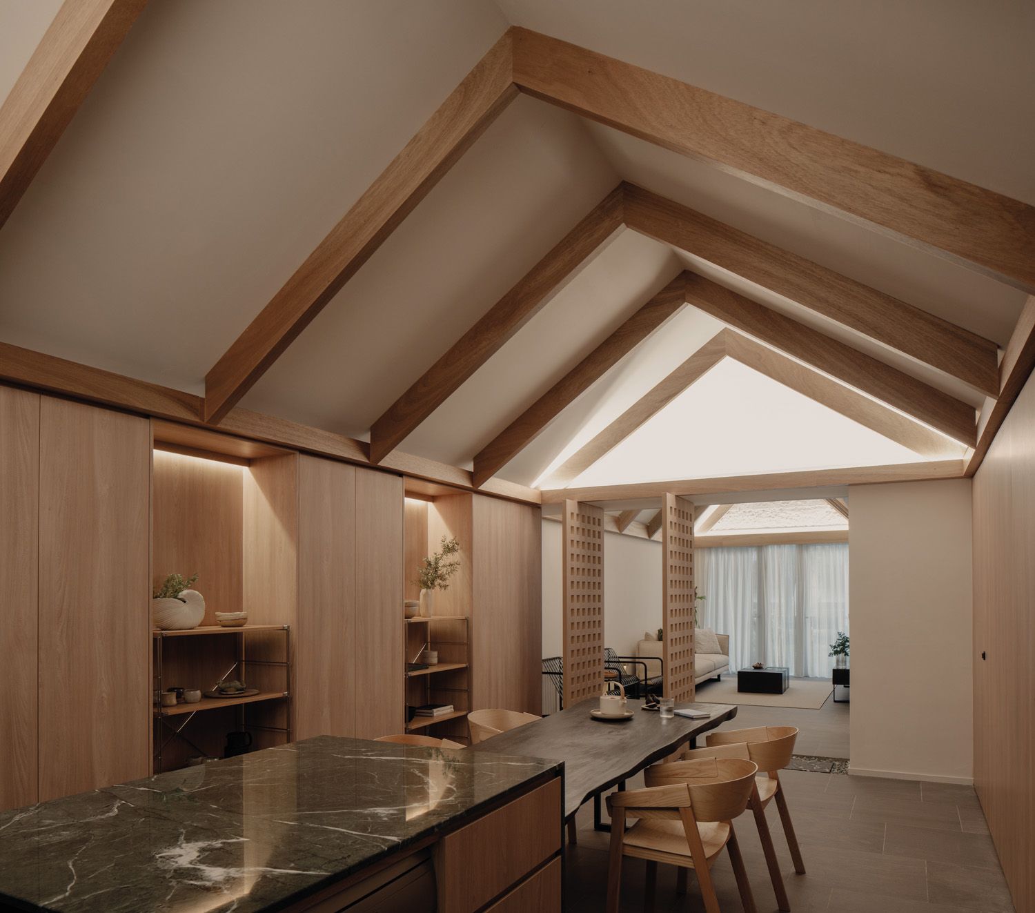 House Apartment by L Architects features an ingenious mix of pivoting doors (Image: Khoo Guo Jie)
