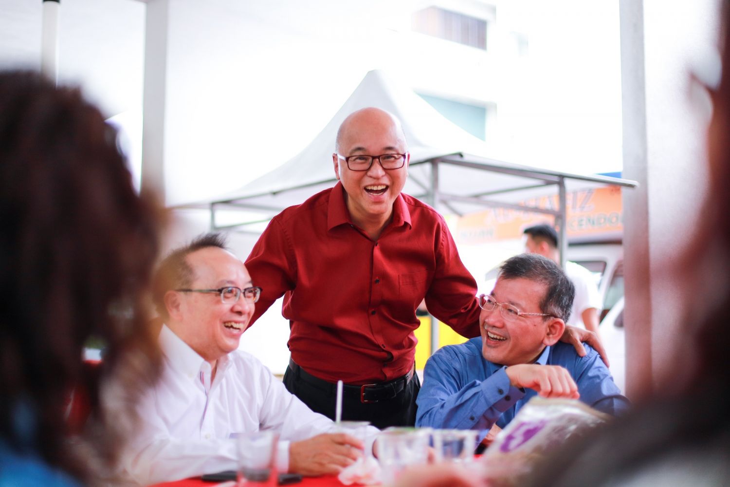 Dato' KK Loh (middle) at LifeTech's 30th anniversary celebration