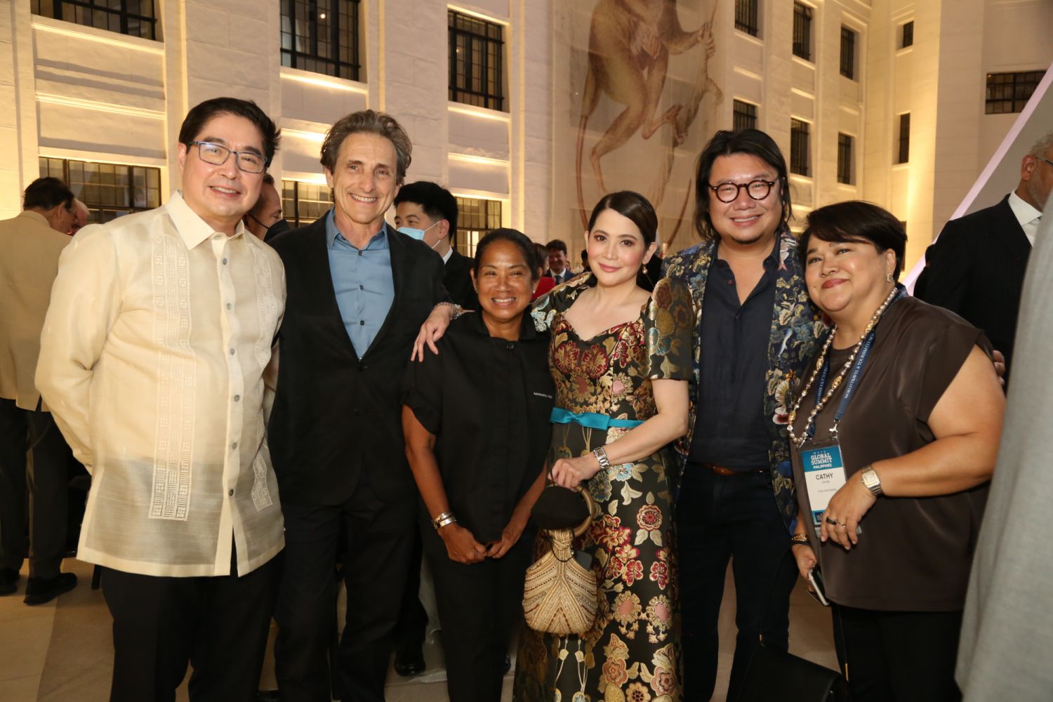 Lance Gokongwei, Lawrence Bender, Margarita Forés, Tourism Secretary Berna Romulo-Puyat, Kevin Kwan and Cathy Feliciano-Chon