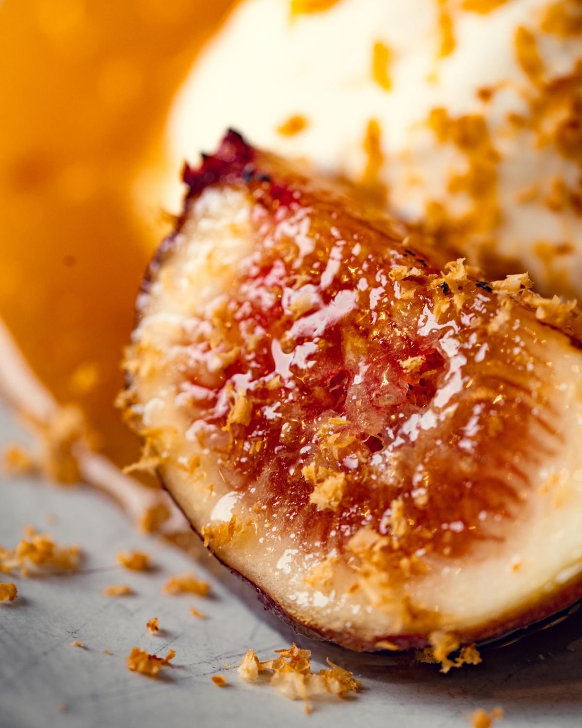 A macro lens was used to emphasise the textures on the fig