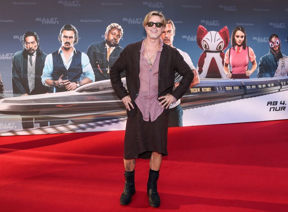 BERLIN, GERMANY - JULY 19: Brad Pitt attends the "Bullet Train" Red Carpet Screening at Zoopalast on July 19, 2022 in Berlin, Germany. (Photo by Gerald Matzka/Getty Images for Sony Pictures)