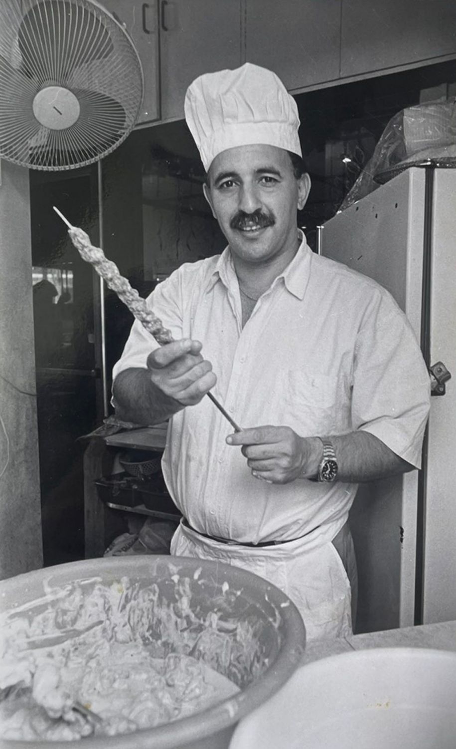 Chef Hossein Sohrabi Langroudi in 1994