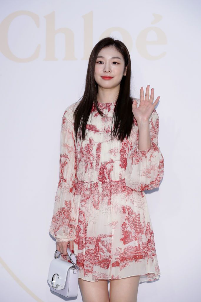 SEOUL, SOUTH KOREA - NOVEMBER 05: Kim Yu-Na aka Yuna Kim attends the photocall for 'Chloe' C pop-up store at Lotte Department Store on November 05, 2019 in Seoul, South Korea. (Photo by Han Myung-Gu/WireImage)