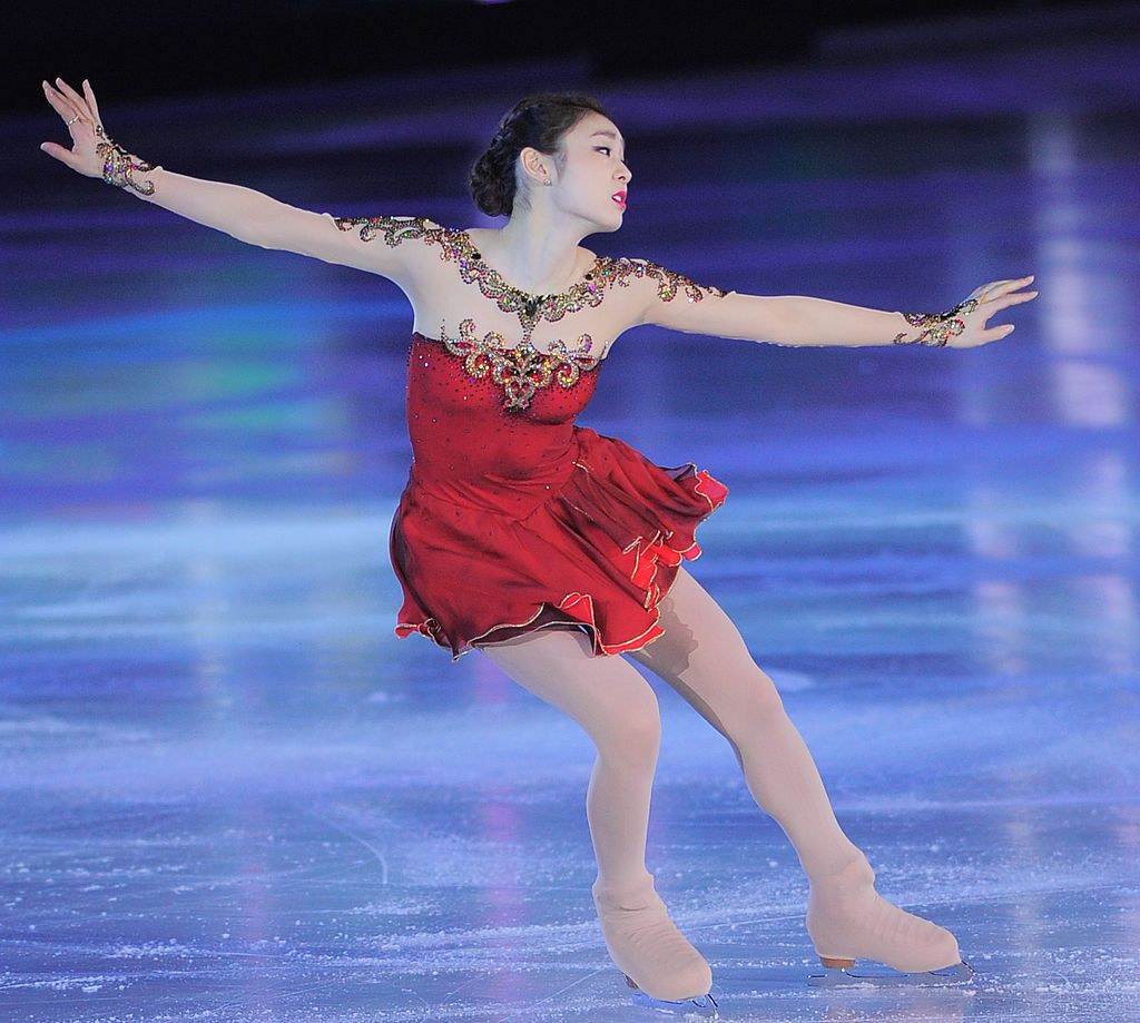 SEOUL, SOUTH KOREA - MAY 06: Kim Yu-Na performs onstage during the All That Skate 2014 at Olympic Park on May 6, 2014 in Seoul, South Korea. (Photo by The Chosunilbo JNS/Multi-Bits via Getty Images)