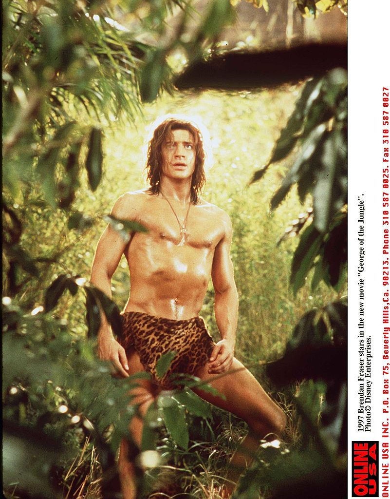 1997 Brendan Fraser stars in the new movie "George of the Jungle".