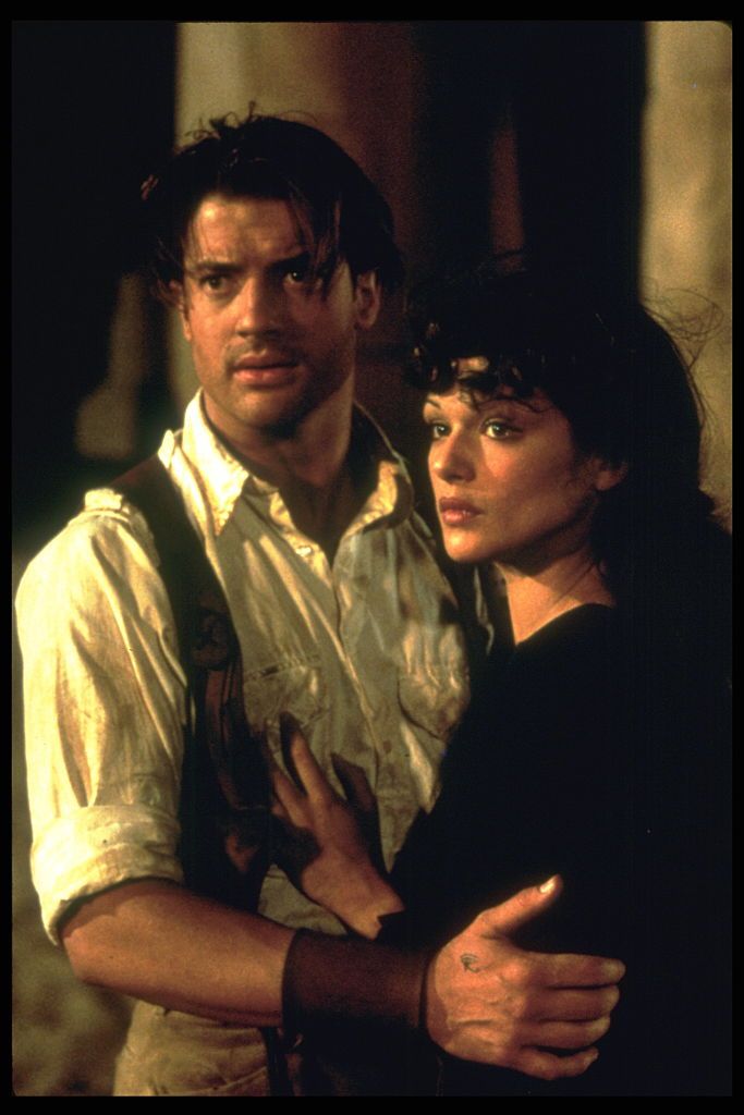 (Original Caption) Rachel Weisz and Brendon Fraser. (Photo by Frank Trapper/Corbis via Getty Images)