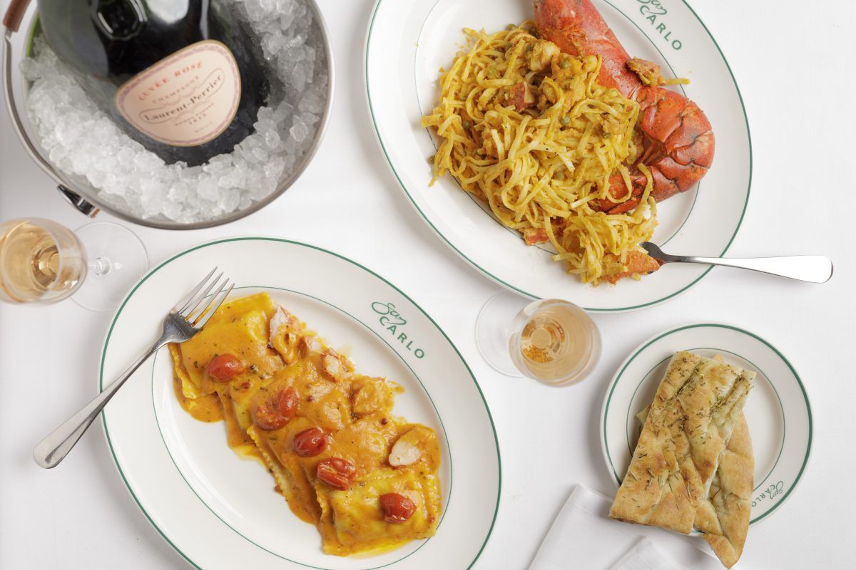 Ravioli lobster and Tagliolini lobster (Photo: sancarlo.co.uk)
