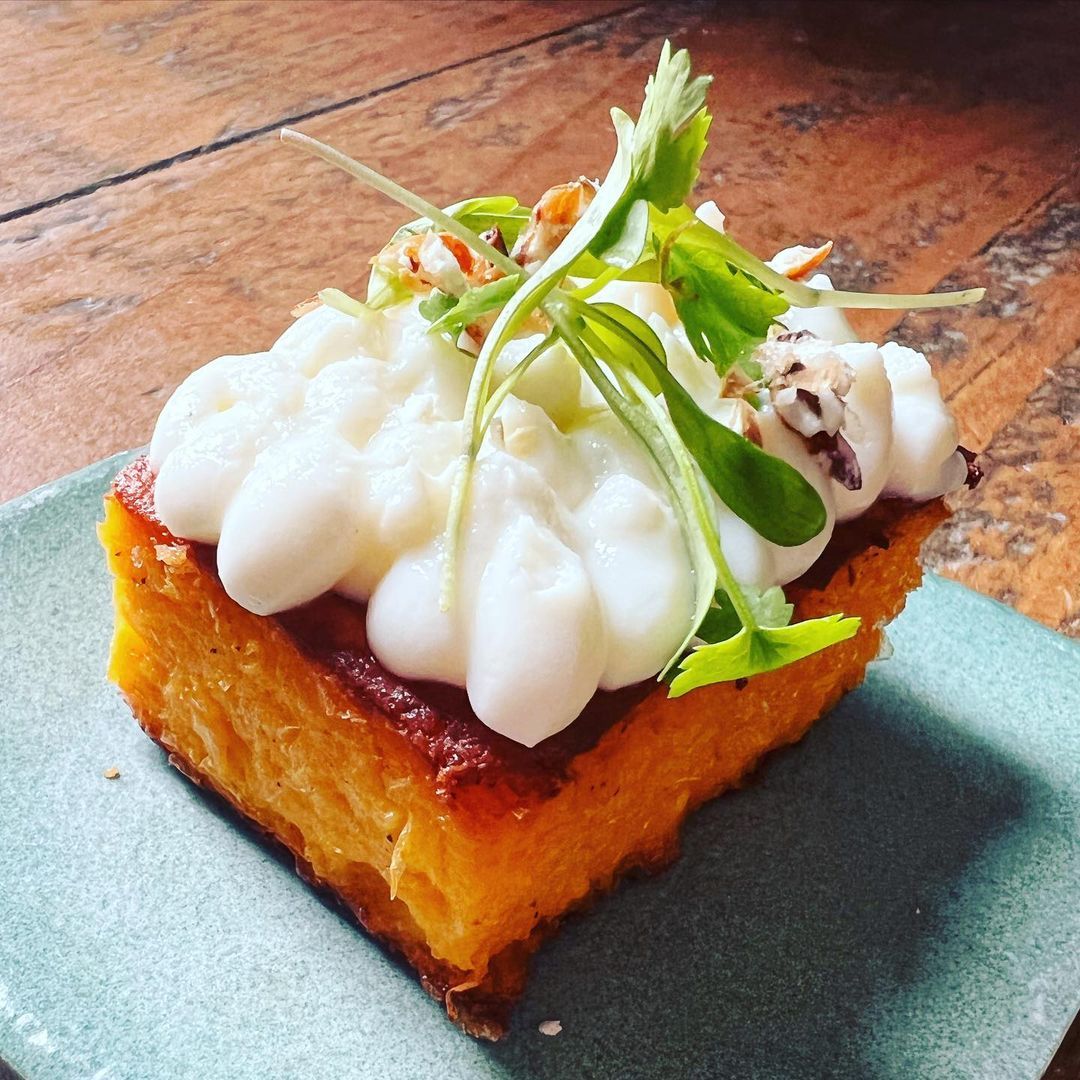 Chakana's Cusco corn cake is part of the new snacks available on the a la carte menu (Photo: @chakana.restaurant/Instagram)