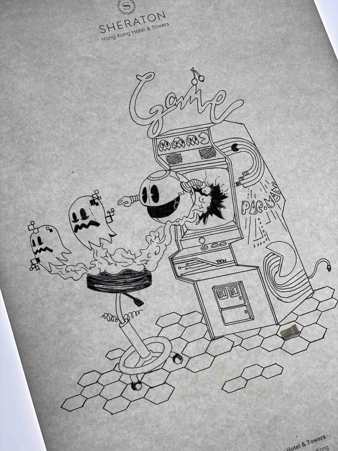 Envisioning a chocolate Pac-Man machine on the page