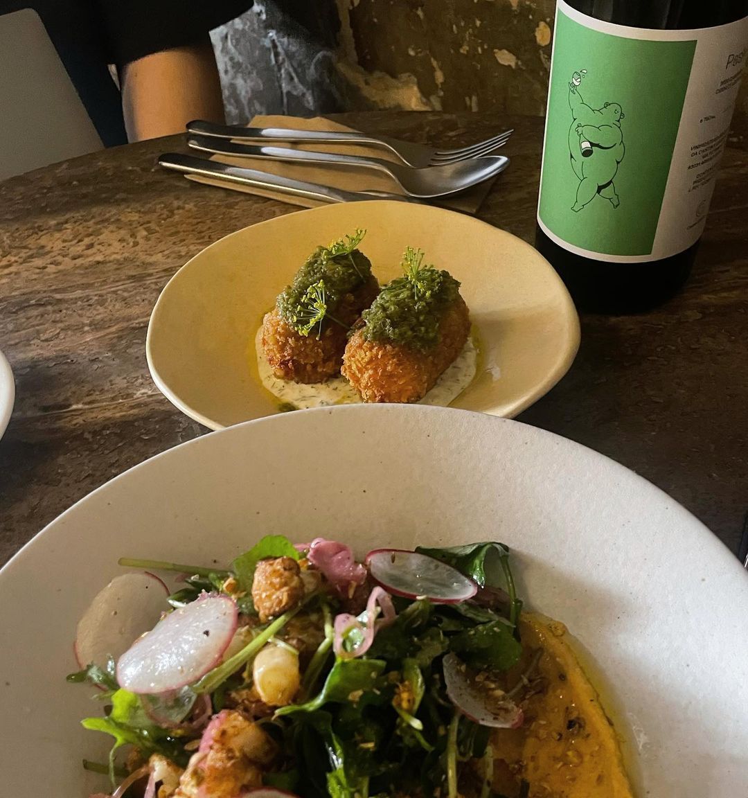 A couple of dishes from Small Shifting Space's new menu, courtesy of Scintilla (Photo: @smallshiftingspace/Instagram)