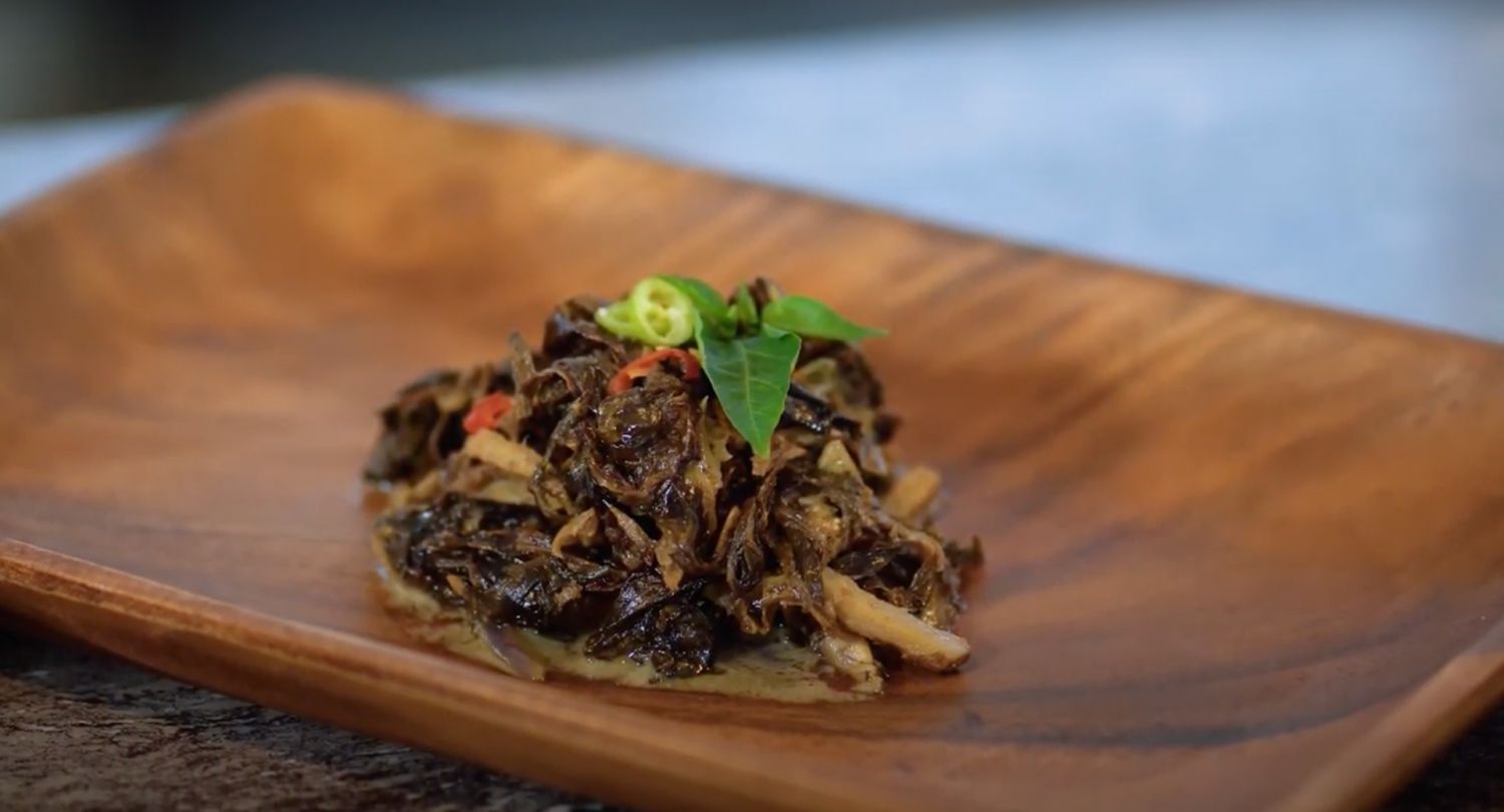 Laing, a popular Bicolano dish (Photo courtesy of Louise Mabulo)
