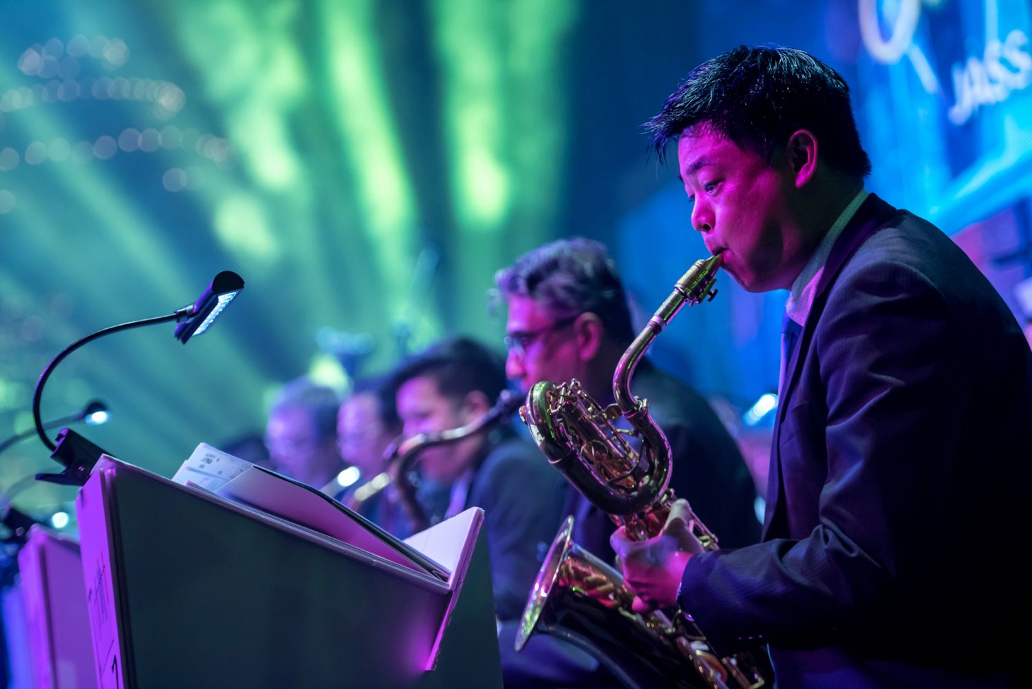 Musicians from the Jazz Association (Singapore) Orchestra