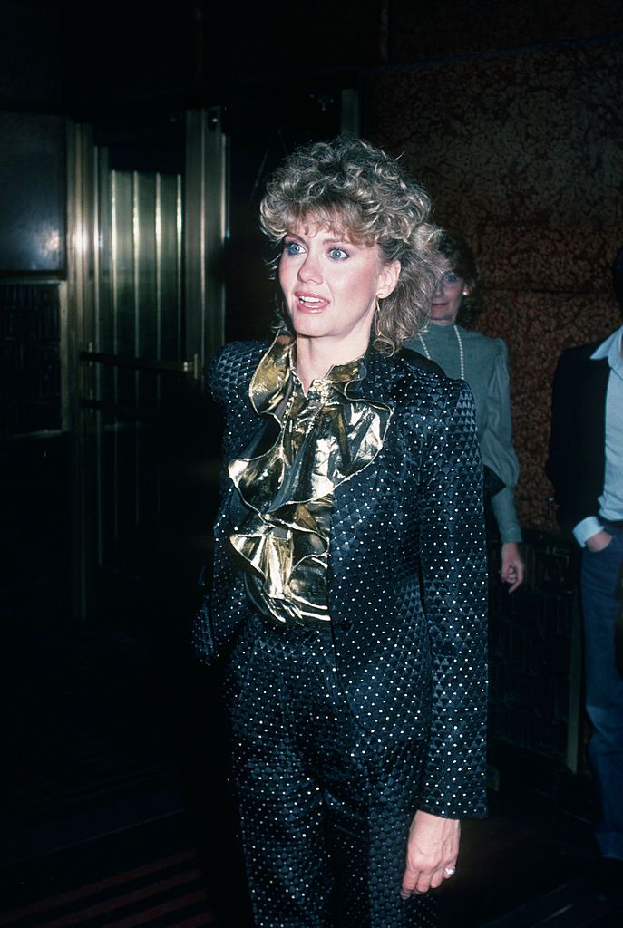 Olivia Newton-John during Olivia Newton-John Sighting at the Beverly Wilshire Hotel in Beverl Hills - May 28, 1985 at Beverly Wilshire Hotel in Beverly Hills, California, United States. (Photo by Ron Galella/Ron Galella Collection via Getty Images)
