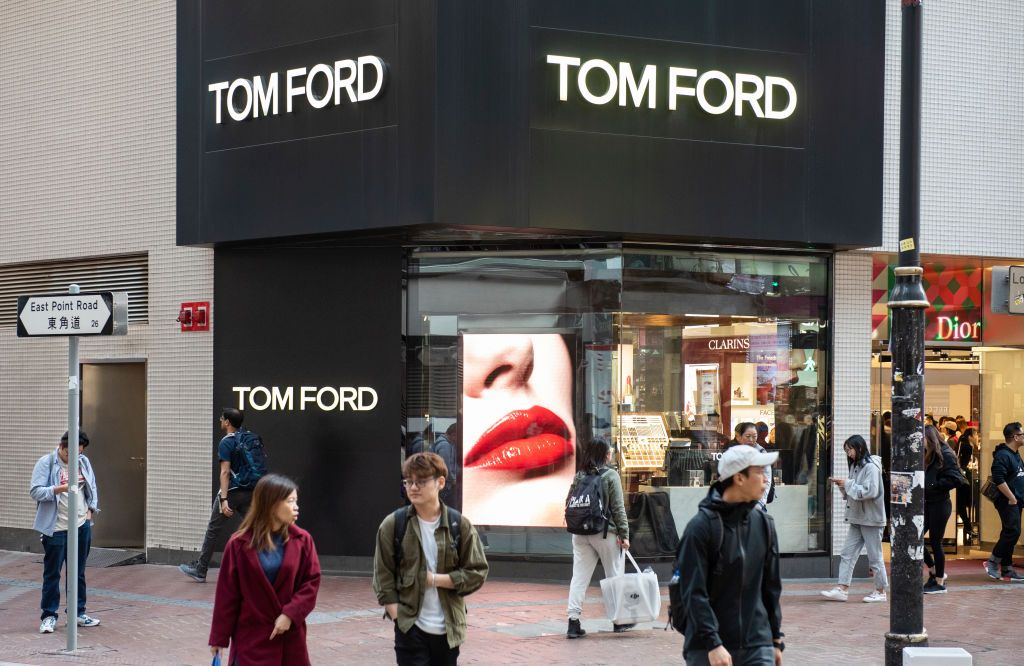 HONG KONG, CHINA - 2019/12/08: Luxury brand Tom Ford store seen in Hong Kong. (Photo by Budrul Chukrut/SOPA Images/LightRocket via Getty Images)
