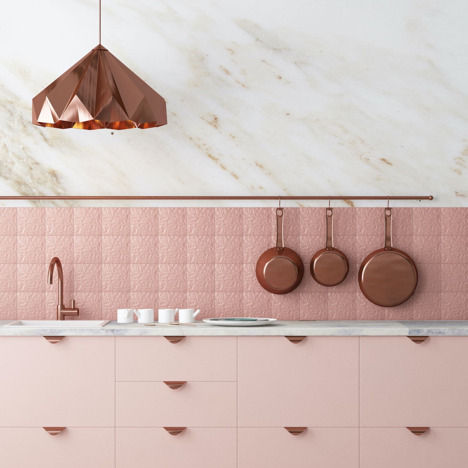 Mockup interior kitchen in loft style. 3d rendering. 3d illustration.