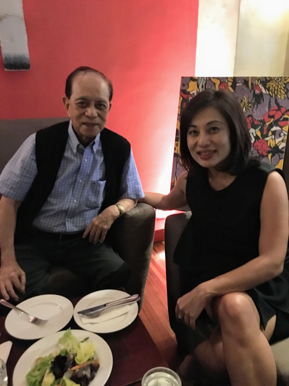 Milky Way Malu Gamboa Interview Malu with Dad in Cirkulo