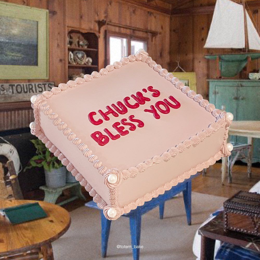 A cake made for skincare and lifestyle brand, Chuck's (Photo: @totem_bake/Instagram)