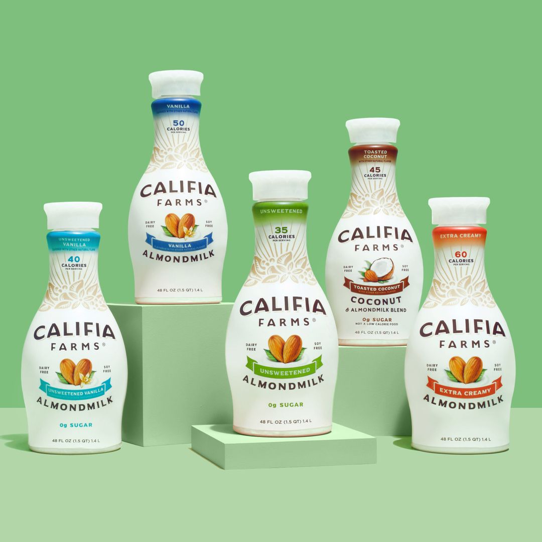 Califia Farm's range of almond milk, which also includes a not pictured creamer (Photo: @califiafarms/Instagram)