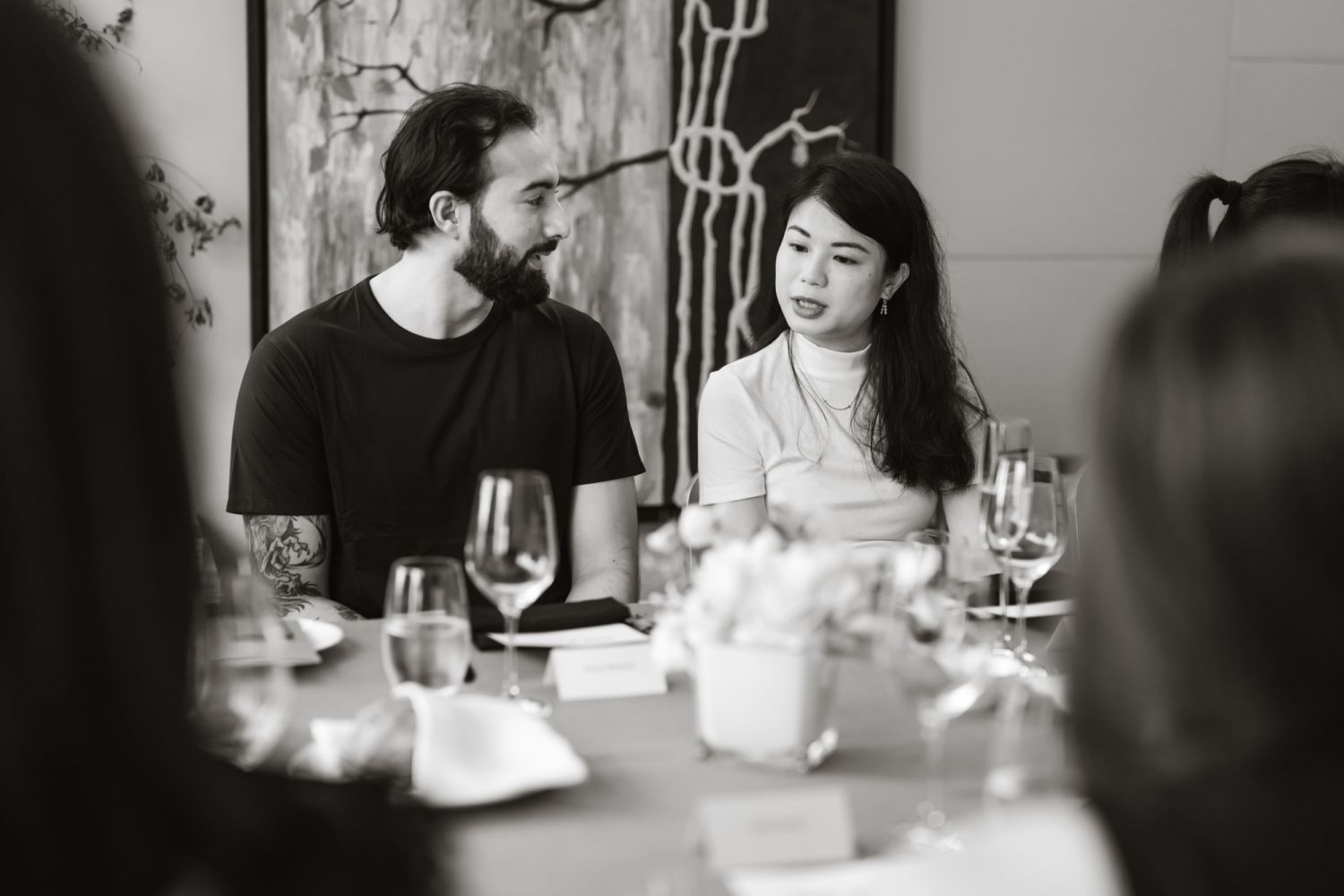 (L-R) Gianni Melwani of Ikigai and Sarah Tong of Big Bang Academy (Photo: Anna Koustas)