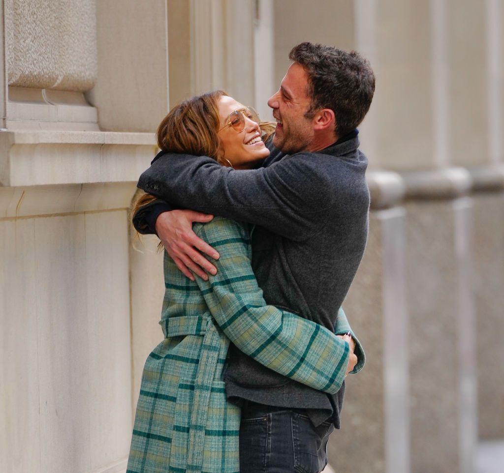 NEW YORK, NEW YORK - SEPTEMBER 26: Jennifer Lopez and Ben Affleck are seen on September 26, 2021 in New York City. (Photo by Gotham/GC Images)