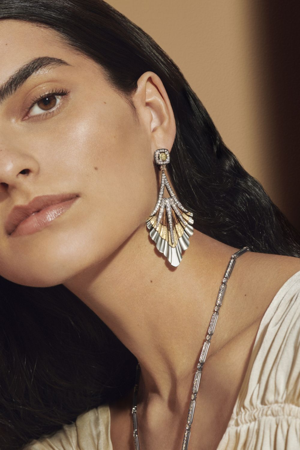 Light Rays - Model image, Fringe Earrings.jpg