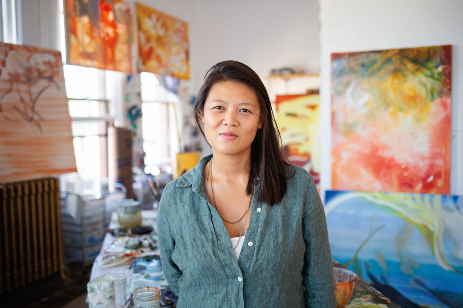 Jana Benitez in her studio at Union & Co