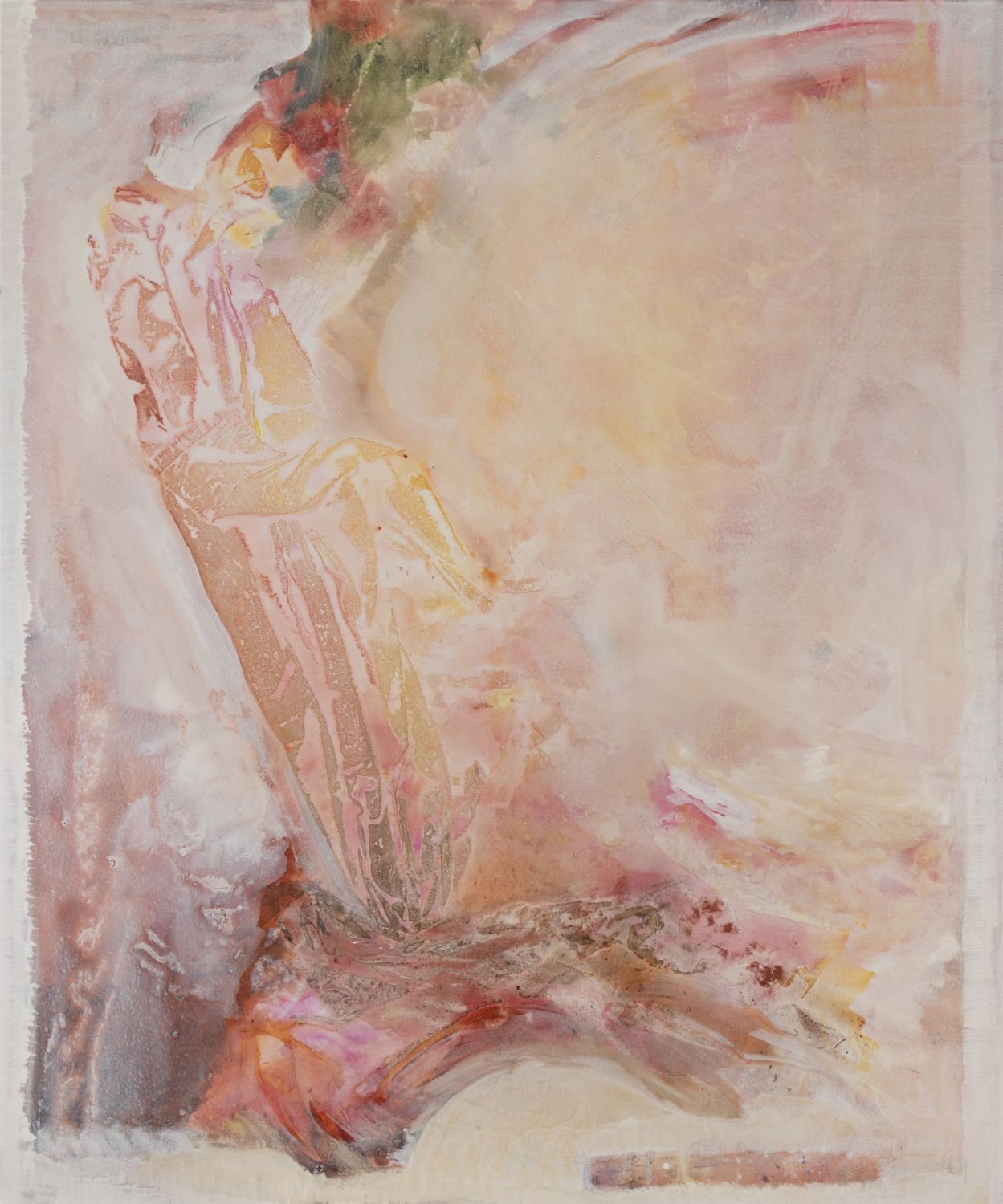 Jana Benitez b. 1985, Glitter Physics, 2022, acrylic on canvas, 182.9 x 252.4 cm ; 72 x 60 in