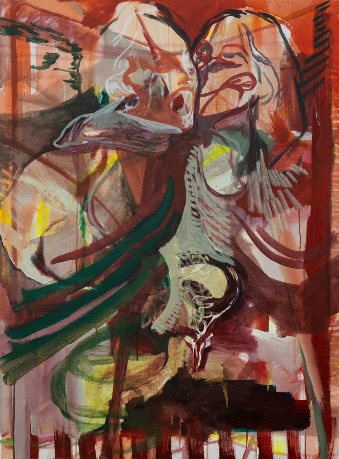 Jana Benitez b. 1985, You are the Love You Seek, 2022, Acrylic on canvas, 122 x 91 cm ; 48 x 36 in