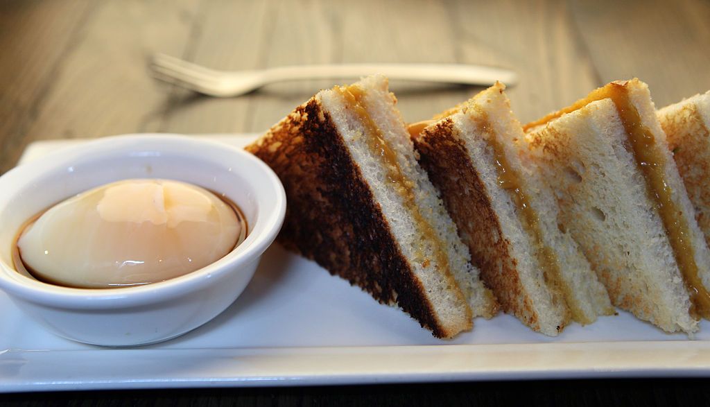 CAMBRIDGE, MA - FEBRUARY 12: Kaya toast at Night Market in Harvard Square. (Photo by Joanne Rathe/The Boston Globe via Getty Images)