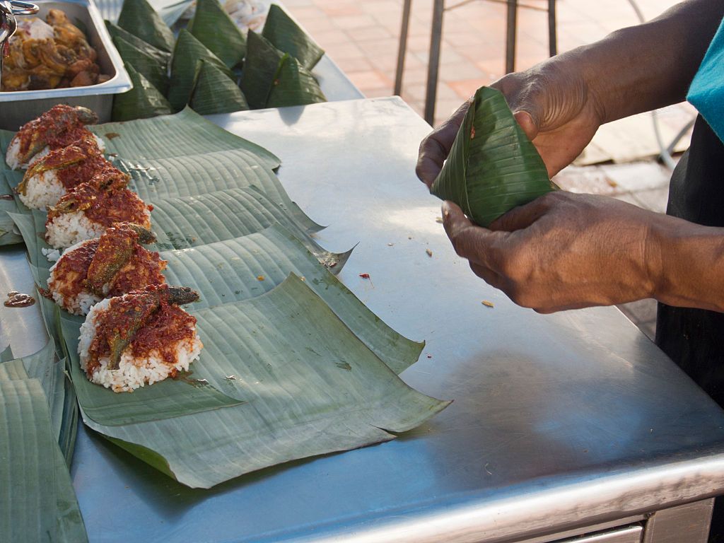 Traditional nasi lemak makers in Penang, Malaysia (Photo by Julio Etchart/ullstein bild via Getty Images)